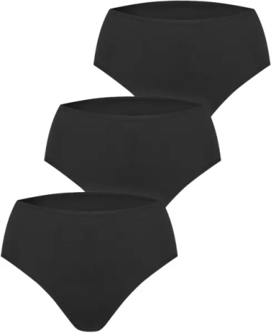 Труси (сліпи) жіночі Kappa SLIP MIDI 3P чорні (3 штуки) K2131 Nero