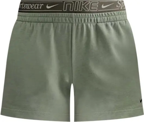 Шорты женские Nike SPORTSWEAR CHILL TERRY MID-RISE 10CM светло-зеленые IB7885-370