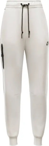 Спортивные штаны женские Nike SPORTSWEAR TECH FLEECE MID-RISE молочные HV6779-110