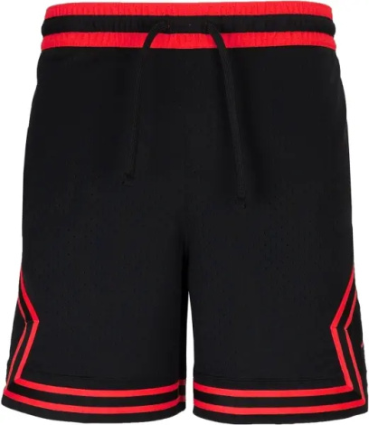Шорты баскетбольные Nike JORDAN DRI-FIT MESH DIAMOND SHORTS черно-красные HF9910-014