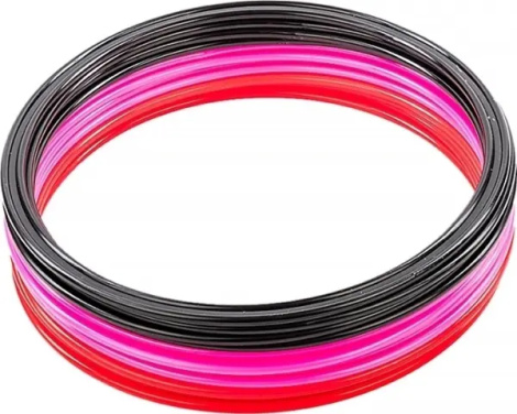 Кольца тренировочные AVK-Sport черно-розово-красные (12 штук) AVK3-610-600-001