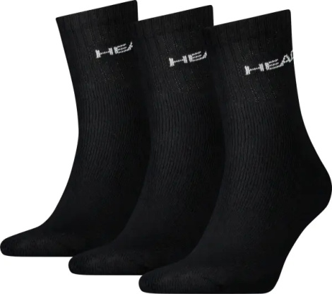 Носки Head SHORT CREW 3PPK UNISEX черные (3 пары) 771026001-200