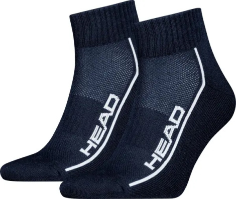 Шкарпетки Head ALL SPORTS PERFORMANCE QUARTER 2P темно-сині (2 пари) 701229022-003
