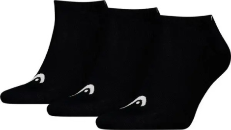 Носки Head ALL SPORTS TRAINING SNEAKER 3P черные (3 пары) 701229018-001