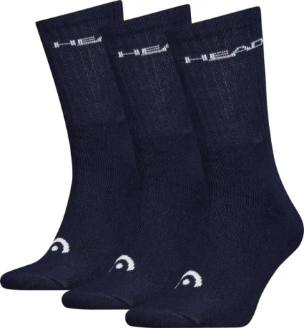 Носки Head ELEMENTS ALL SPORTS CREW 3P темно-синие (3 пары) 701229008-003