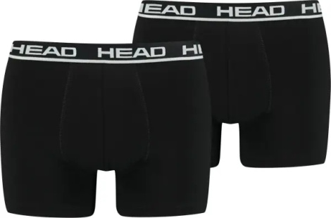 Труси (боксерки) Head BASIC BOXER 2P чорні (2 штуки) 701202741-005