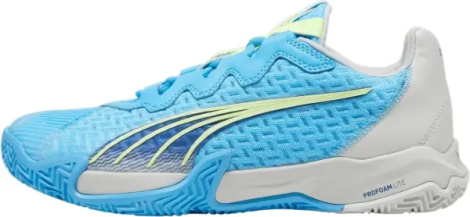 Кроссовки теннисные Puma NOVA ELITE PADEL голубо-бело-салатовые 107597-01