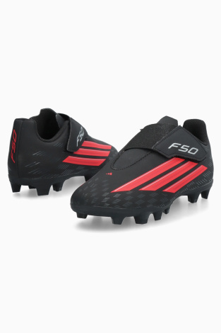 Бутси adidas F50 Club Velcro FG/MG Junior - чорний