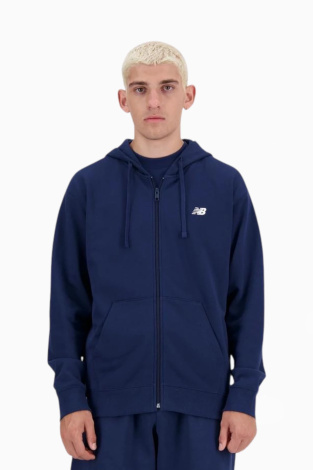 Кофта New Balance Stacked logo - темно-синій