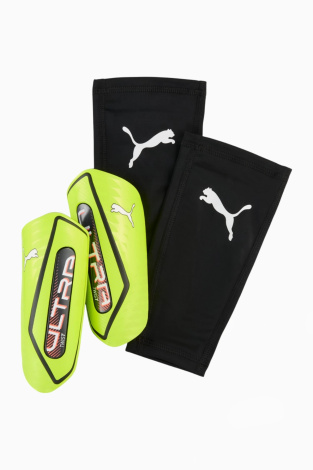 Футбольные щитки Puma ULTRA Twist Sleeve - Лаймовий
