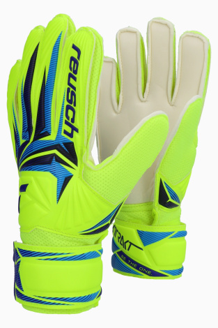 Вратарские перчатки Reusch Attrakt Solid Junior - Лаймовий
