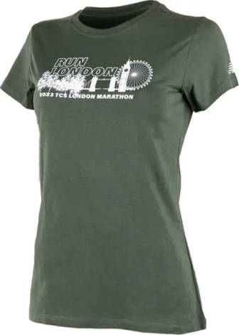 Футболка жіноча New Balance ICON GRAPHIC TEE темно-зелена WT31605D