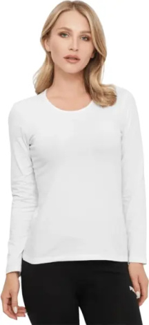 Лонгслив женский Kappa T-SHIRT MANICA LUNGA GIROCOLLO белый K2601 Bianco