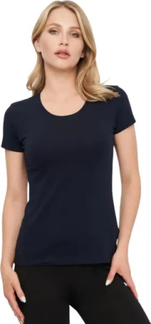 Футболка женская Kappa T-SHIRT MEZZA MANICA GIROCOLLO темно-синяя K2501 BluNavy