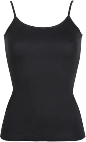 Майка женская Kappa TOP LISCIO SPALLA STRETTA черная K2306 Nero