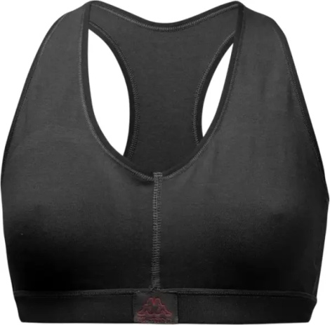 Топ женский Kappa REGGISENO SPORTY C/ETICHETTA LOGO черный K2160 Nero