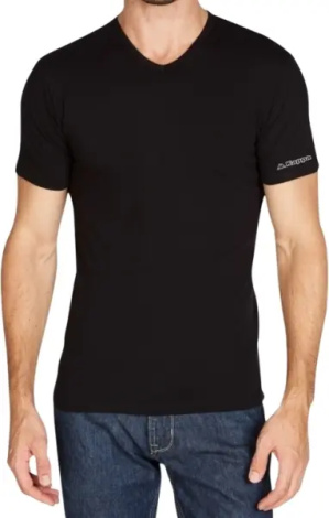 Футболка Kappa T-SHIRT MEZZA MANICA SCOLLO V черная K1316 Nero