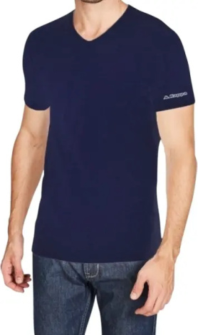 Футболка Kappa T-SHIRT MEZZA MANICA SCOLLO V темно-синяя K1315 BluNavy