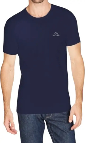 Футболка Kappa T-SHIRT MEZZA MANICA GIROCOLLO темно-синяя K1304 BluNavy