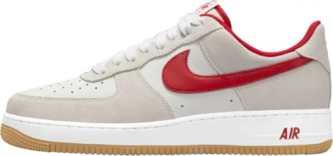 Кросівки Nike AIR FORCE 1 '07 LV8 бежево-червоні IB6388-101