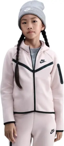 Толстовка підліткова Nike SPORTSWEAR TECH FLEECE світло-рожева HV8695-667
