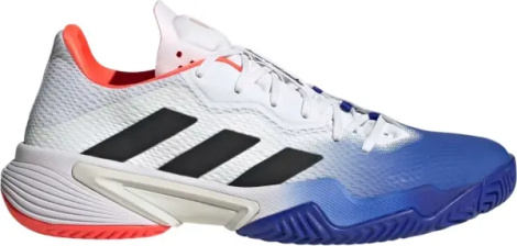 Кросівки тенісні Adidas BARRICADE біло-синьо-помаранчеві HQ8917