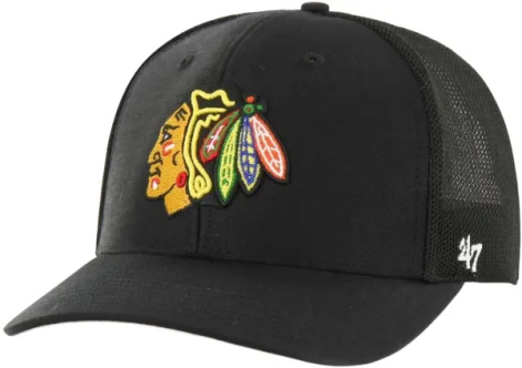 Кепка 47 Brand CHICAGO BLACKHAWKS TROPHY чорна H-FTRPH04CTE-BK