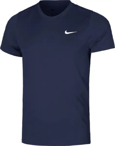 Футболка для тенісу Nike COURT VICTORY DRI-FIT темно-синя FZ6921-451