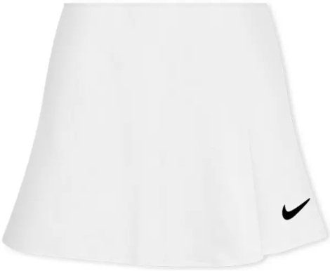 Спідниця для тенісу жіноча Nike VICTORY DRI-FIT FLOUNCY біла FD6528-100