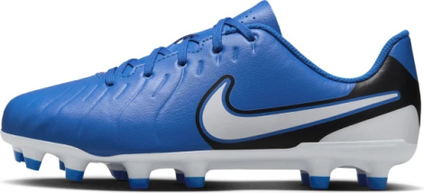 Бутсы детские Nike JR TIEMPO LEGEND 10 CLUB FG/MG сине-белые DV4352-400