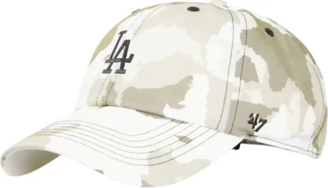 Кепка 47 Brand LOS ANGELES DODGERS DIGITAL STAR бело-бежевая DGTCU12PTS-GY