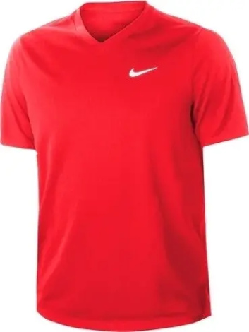 Футболка для тенісу Nike COURT DRI-FIT VICTORY червона CV2982-657