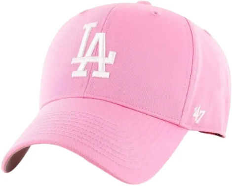 Кепка 47 Brand LOS ANGELES DODGERS RAISED BASIC розовая B-RAC12CTP-RSA