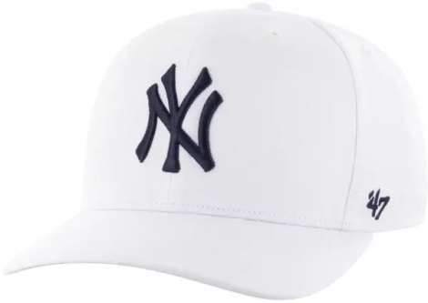 Кепка 47 Brand NEW YORK YANKEES белая B-CLZOE17WBP-WHB