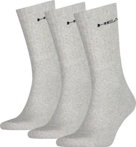 Носки Head CREW 3PPK UNISEX серые (3 пары) 771027001-400