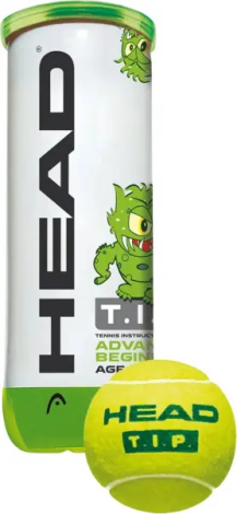 Набор мячей для тенниса детский Head TIP GREEN 3 желто-зеленый (3 штуки) 578133