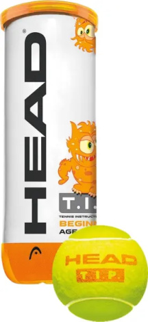Набор мячей для тенниса детский Head TIP ORANGE 3 желто-оранжевый (3 штуки) 578123