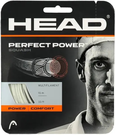 Струна для ракеток для сквоша Head PERFECT POWER 1.25 белая (10 метров) 281085 wh