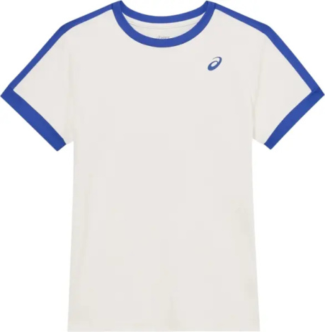 Футболка для тенниса детская Asics BOYS TENNIS SS TOP молочно-синяя 2044A044-100