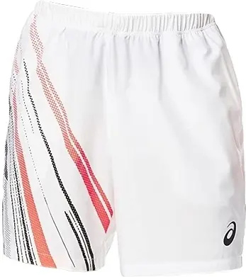 Шорти для тенісу Asics COURT GRAPHIC SHORT біло-оранжево-чорні 2041A175-100