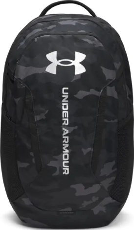 Рюкзак Under Armour HUSTLE 6.0 BACKPACK черно-серый камуфляж 1384672-007