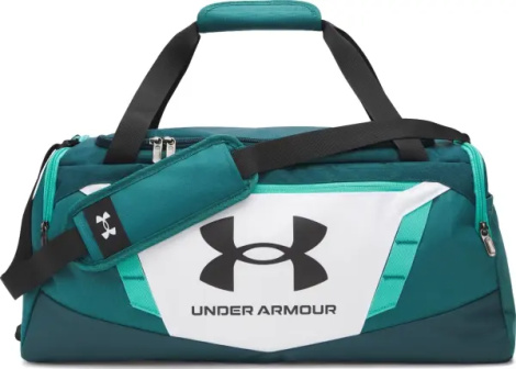 Сумка спортивна Under Armour UNDENIABLE 5.0 DUFFLE SM темно-зелено-біла 1369222-100