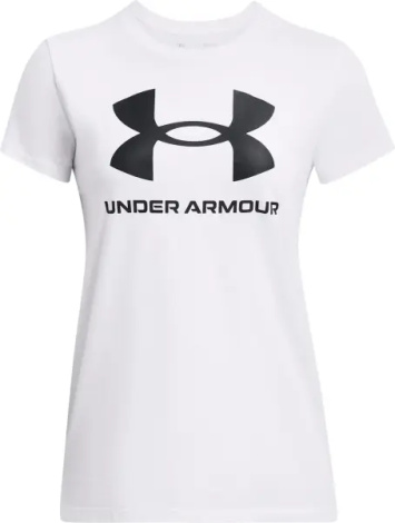 Футболка женская Under Armour RIVAL LOGO белая 1356305-111