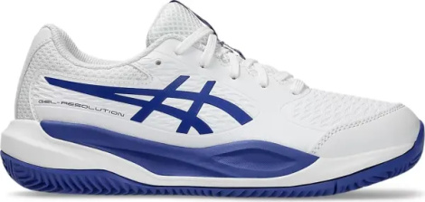 Кросівки тенісні дитячі Asics GEL-RESOLUTION X CLAY біло-сині 1044A080-100