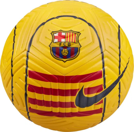 Футбольный мяч Nike F.C. BARCELONA STRIKE желто-красный