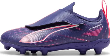 Бутсы детские Puma ULTRA 5 PLAY FG/AG V JR фиолетово-розовые 107914-01