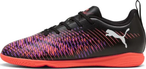 Футзалки (бампи) дитячі Puma FUTURE 8 PLAY IT JR чорно-коралово-фіолетові 108397-01