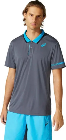 Поло для тенісу Asics PADEL POLO сіро-блакитне 2041A163-022