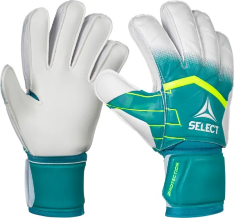 Воротарські рукавиці дитячі Select 04 PROTECTION V26 зелено-лимонно-білі 601042-404