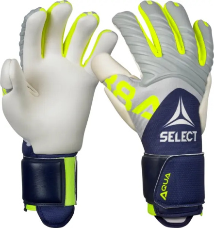 Воротарські рукавиці Select 88 PRO AQUA V26 темно-синьо-сіро-лимонні 601881-292